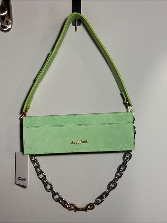 Jacquemus Handbags - Jacquemus Le Ciuciu Suede Shoulder Bag in Green